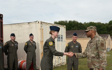 Maj. Gen. Fast, Chief Dennis visit Westover
