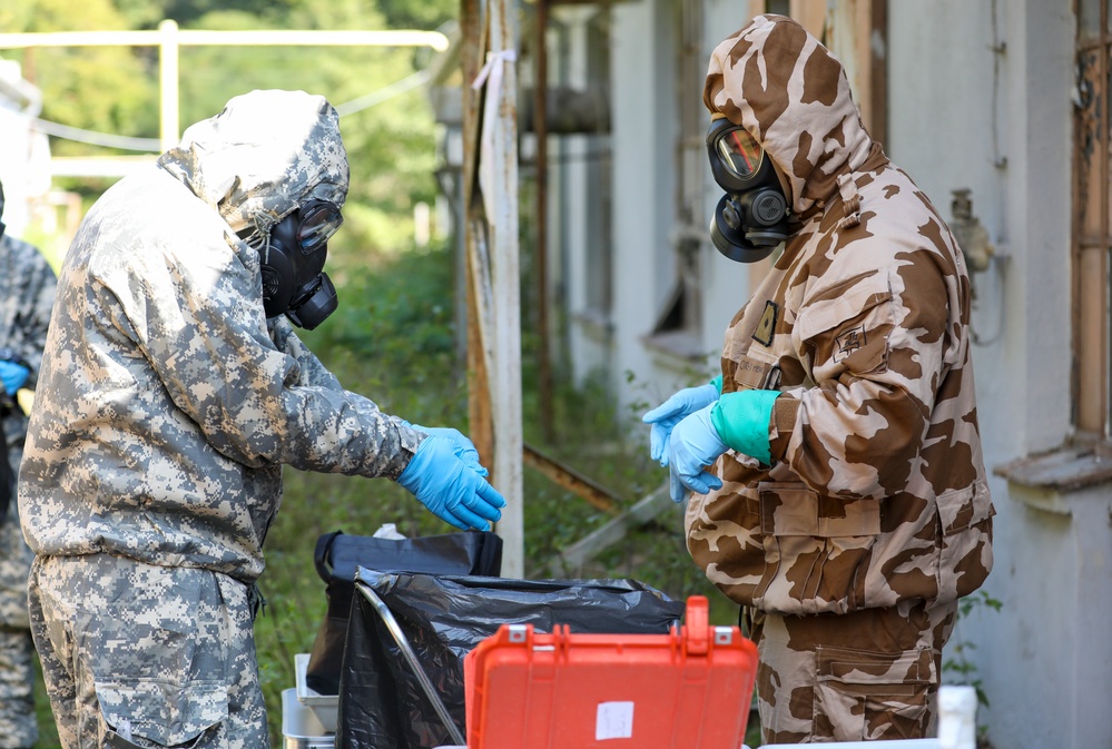 101st Airborne Division (Air Assault) Conducts Live Chemical Agent Training with Slovak Armed Forces
