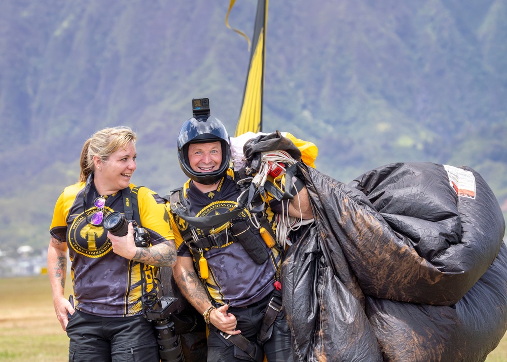 Precision and Power on Display: F-22 Raptor and USSOCOM Para-Commandos at Kaneohe Bay