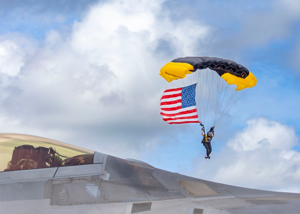 Precision and Power on Display: F-22 Raptor and USSOCOM Para-Commandos at Kaneohe Bay