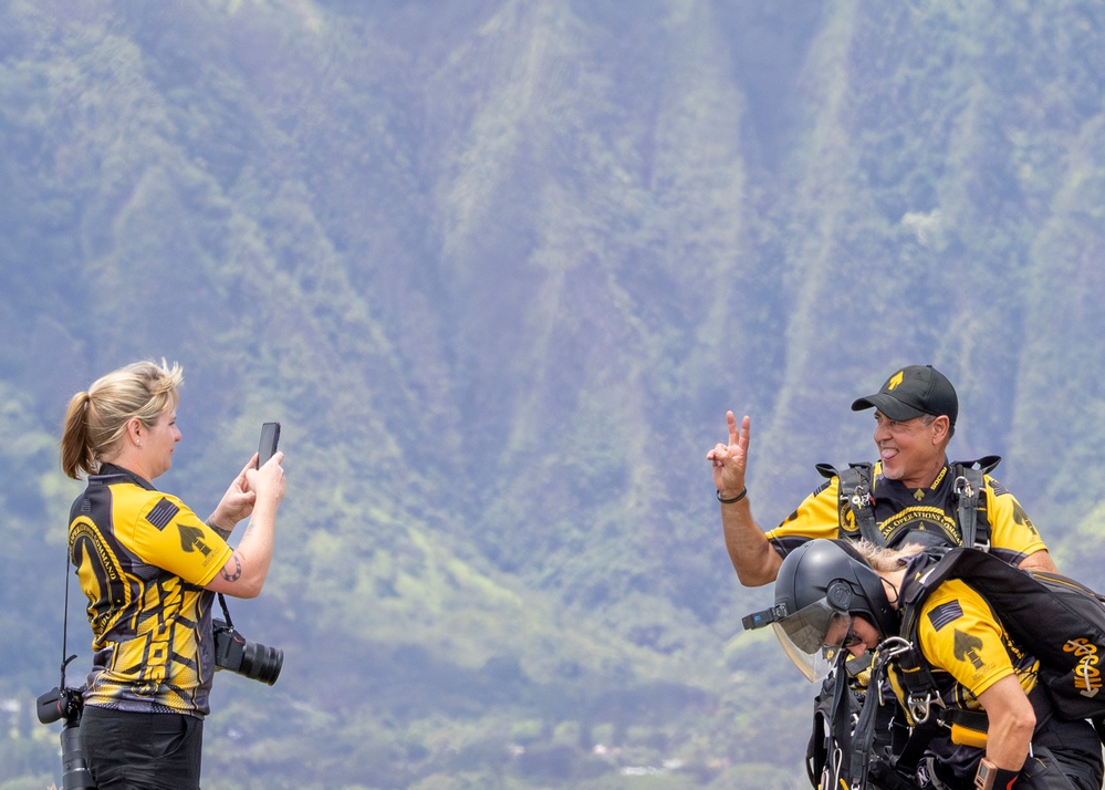 Precision and Power on Display: F-22 Raptor and USSOCOM Para-Commandos at Kaneohe Bay