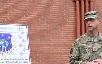 Air Force Sustainment Center buries time capsule for 40th Anniversary