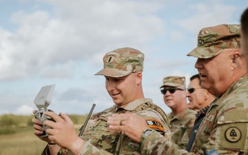 Maj. Gen. Ross observes drone operations with Task Force Saber at Grafenwoehr