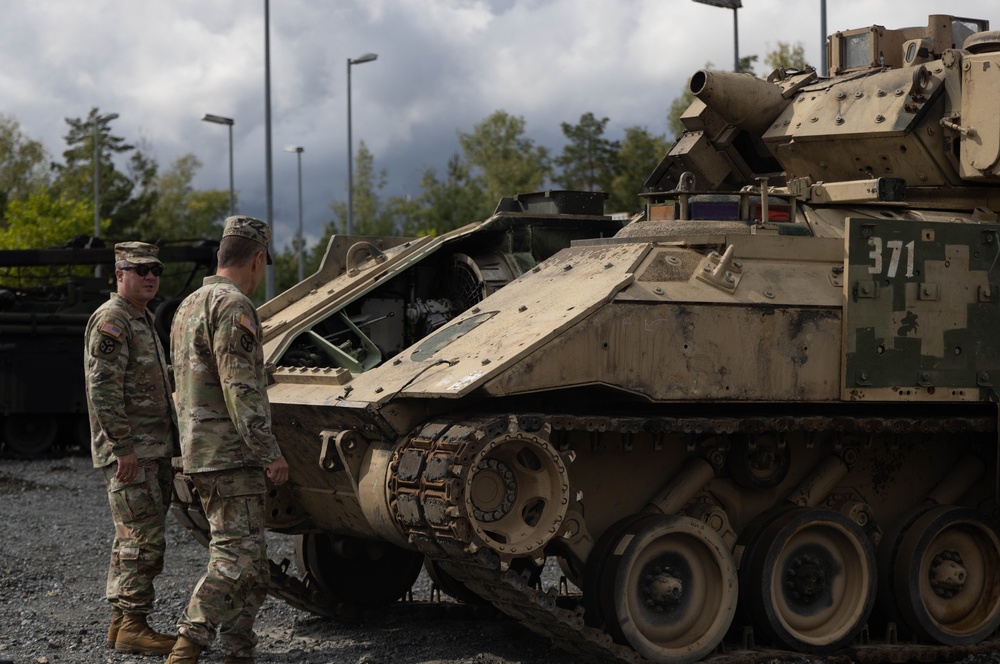 BG Turner and CSM Crockett visit Iron Phoenix at Grafenwoehr