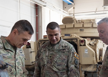 MG Ross, CSM Crockett and COL Hebel visit Iron Phoenix at Grafenwoehr