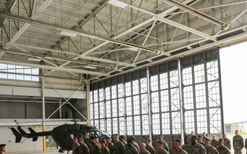 La. Guard aviation unit holds departure ceremony at Esler Army Airfield