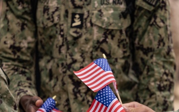 U.S. Naval Academy Midshipmen Honor Sept. 11 Victims on Stribling Walk