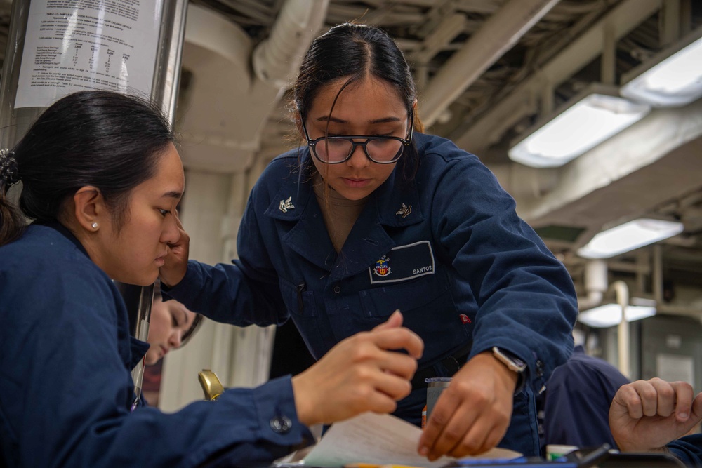 USS Gridley Advancement Examinations