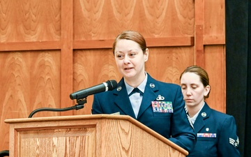 Chief Master Sgt. Tina Gilson assumes role as 75th ABW command chief