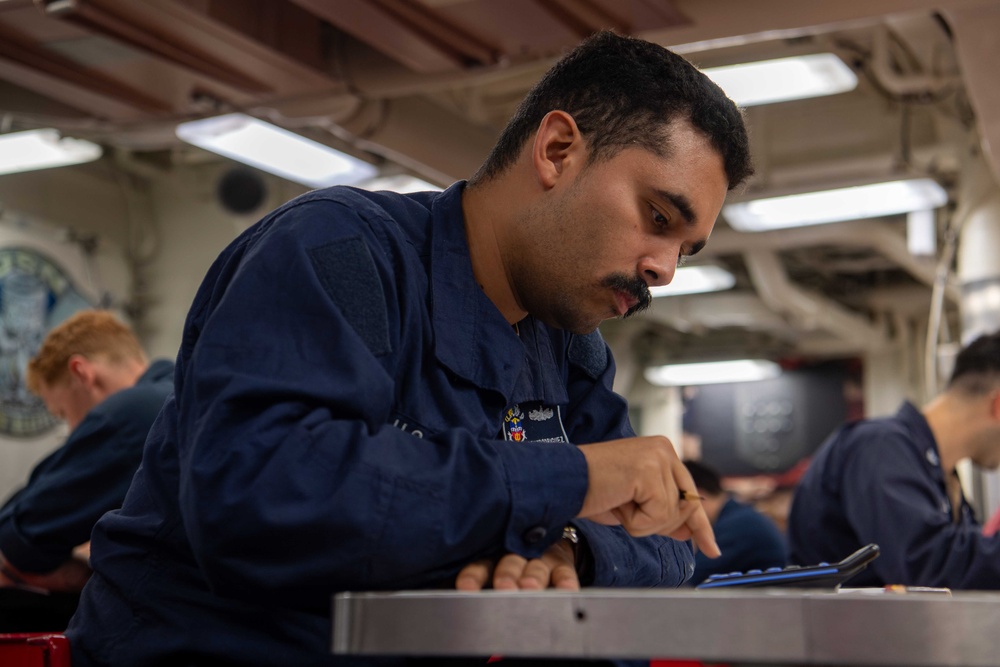USS Gridley Advancement Examinations
