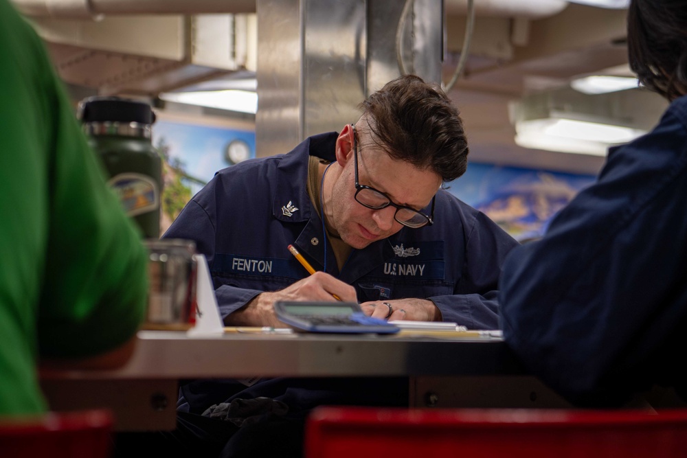 USS Gridley Advancement Examinations