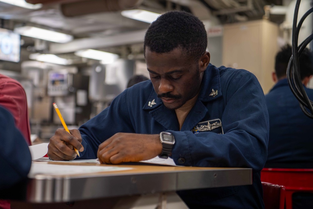 USS Gridley Advancement Examinations