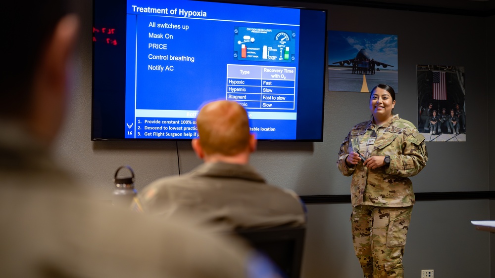 Aerospace physiology training at Travis AFB