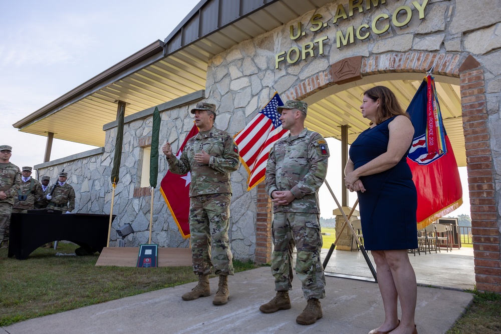 First Army Commander Presents Legion of Merit to Brigade Commander
