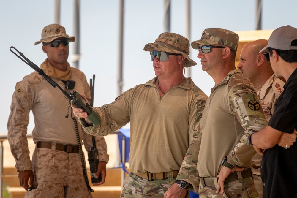 US Soldiers, Marines maneuver tanks during BRIGHT STAR 25