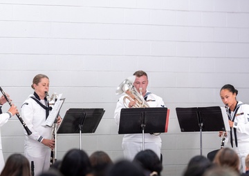 U.S. Pacific Fleet Band Chamber Ensemble Performs at Lokelani Intermediate School