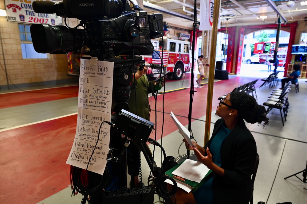 D.C. National Guard Commanding General Joins District Leaders to Commemorate 9/11 at Engine 16