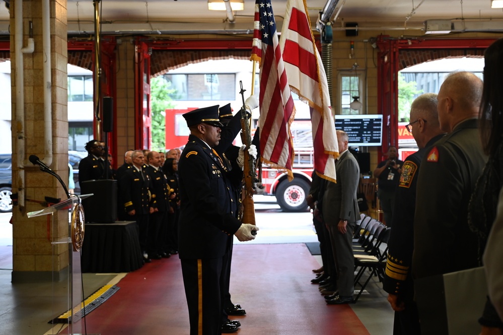 D.C. National Guard Commanding General Joins District Leaders to Commemorate 9/11 at Engine 16