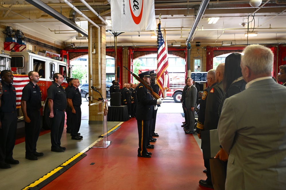 D.C. National Guard Commanding General Joins District Leaders to Commemorate 9/11 at Engine 16