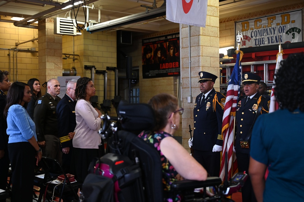 D.C. National Guard Commanding General Joins District Leaders to Commemorate 9/11 at Engine 16