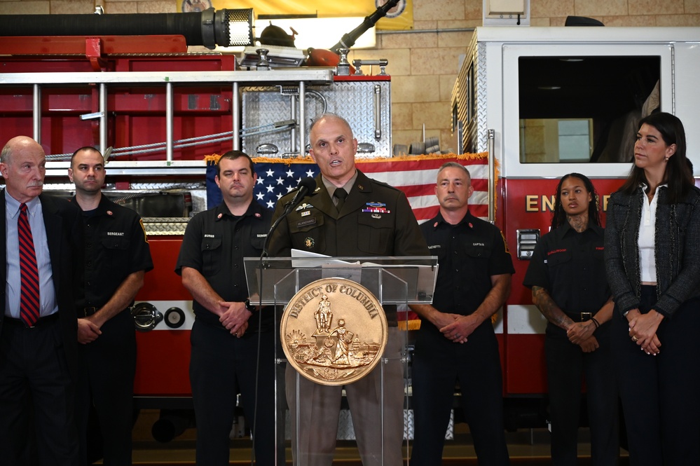D.C. National Guard Commanding General Joins District Leaders to Commemorate 9/11 at Engine 16