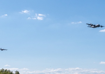 PA Air National Guard military formation flight commemorates 9/11