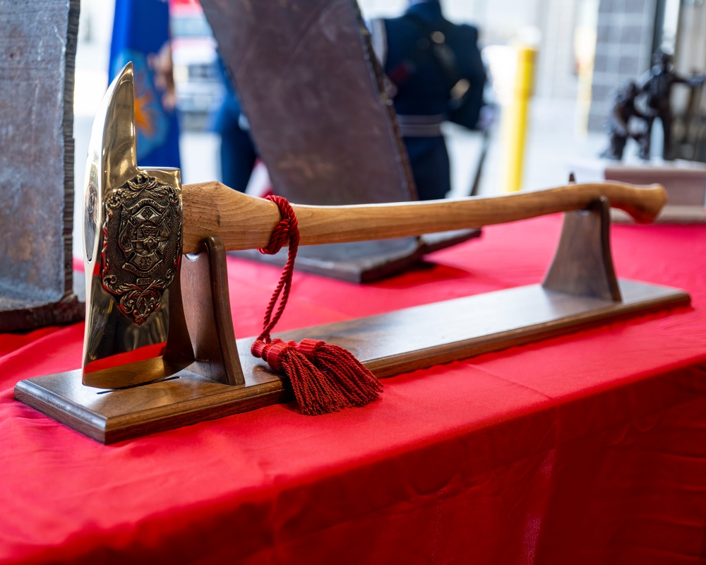 USAF Firefighters Conduct 9/11 Remembrance Ceremony