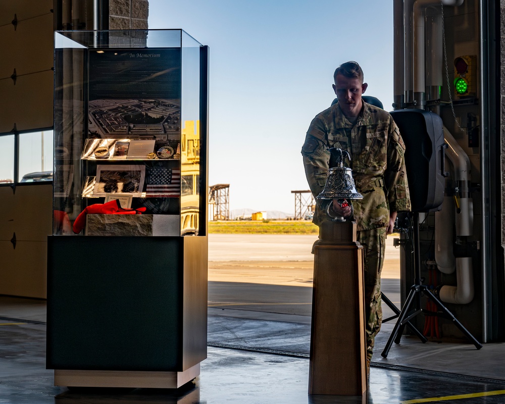 USAF Firefighters Conduct 9/11 Remembrance Ceremony