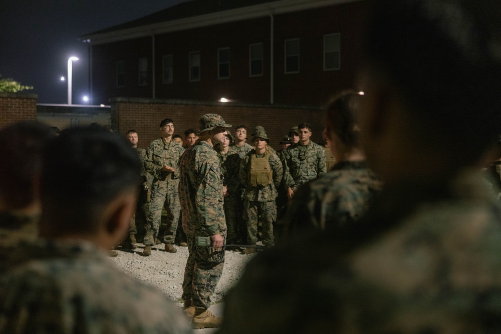 3rd Battalion, 2nd Marines conduct a 9/11 memorial ruck