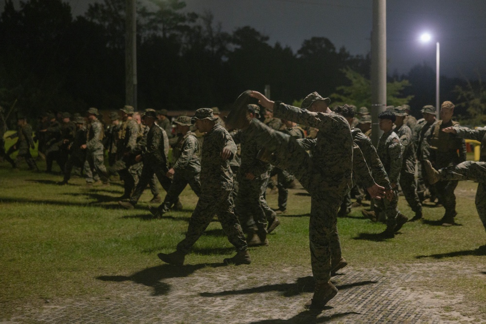 3rd Battalion, 2nd Marines conduct a 9/11 memorial ruck