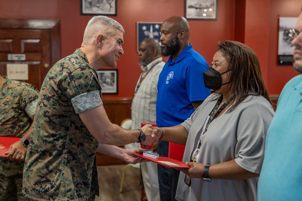 Marine Corps Combat Service Support Schools civilian town hall meeting