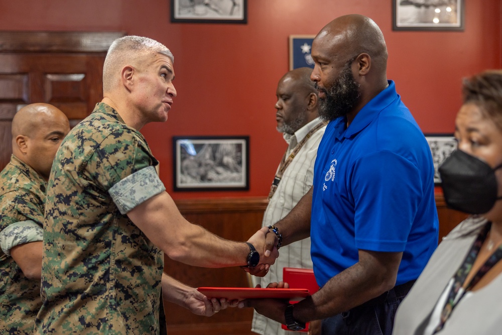 Marine Corps Combat Service Support Schools civilian town hall meeting
