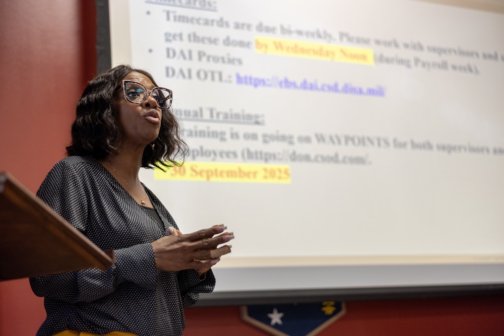 Marine Corps Combat Service Support Schools civilian town hall meeting