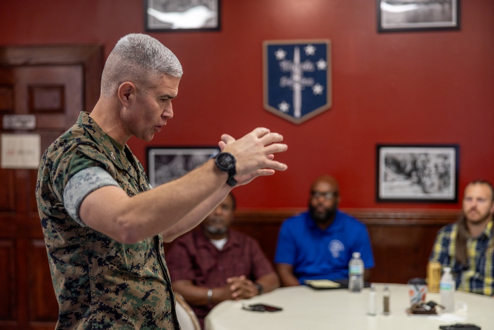 Marine Corps Combat Service Support Schools civilian town hall meeting