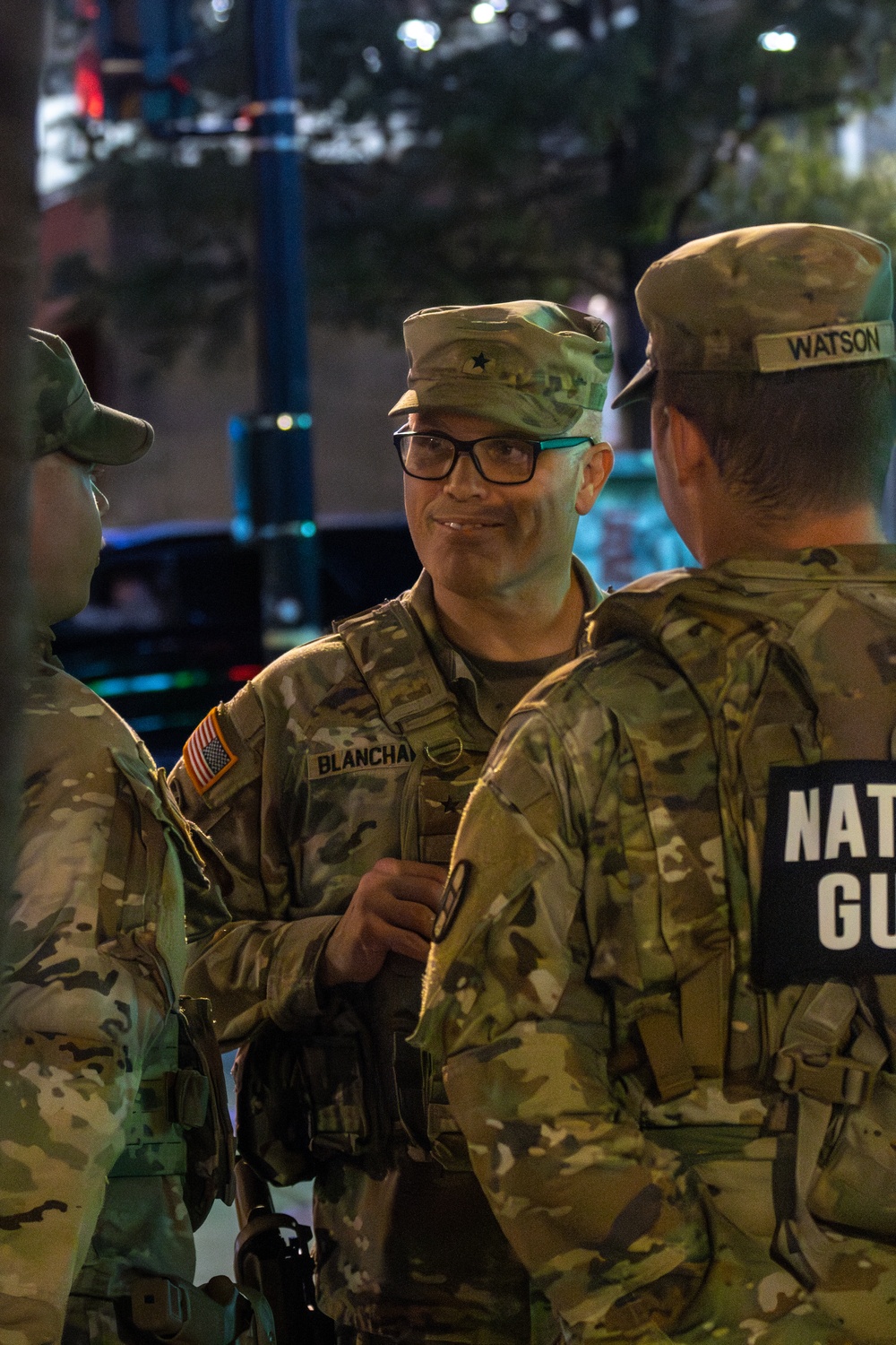 U.S. Army General Leland Blanchard Meets With Soldiers In Washington D.C.