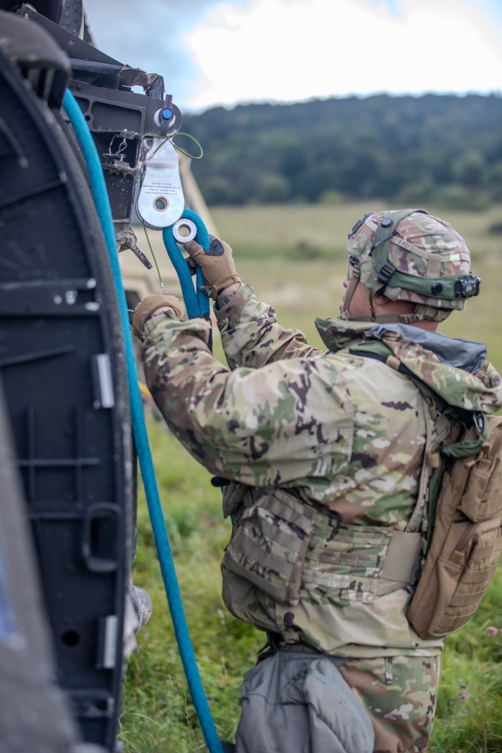Falcon Team Assesses 2-501st Aviation’s DART and CBRN Readiness at JMRC, Saber Junction 25