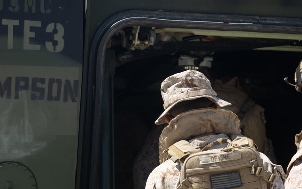 U.S. Marines with 1st MARDIV conduct amphibious combat vehicle surf transit training