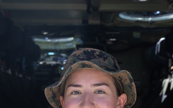 U.S. Marines with 1st MARDIV conduct amphibious combat vehicle surf transit training