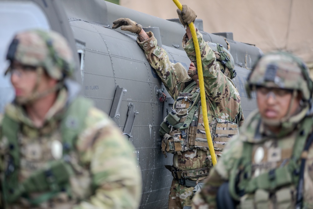 Falcon Team Assesses 2-501st Aviation’s DART and CBRN Readiness at JMRC, Saber Junction 25