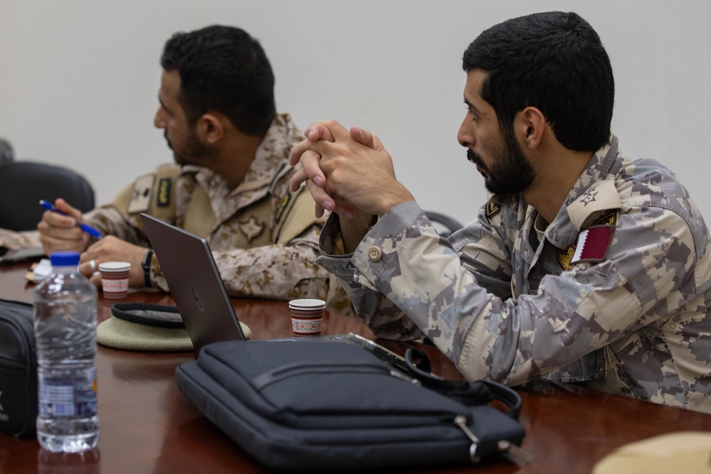Qatar and Egyptian armed forces discuss cybersecurity for BRIGHT STAR 25