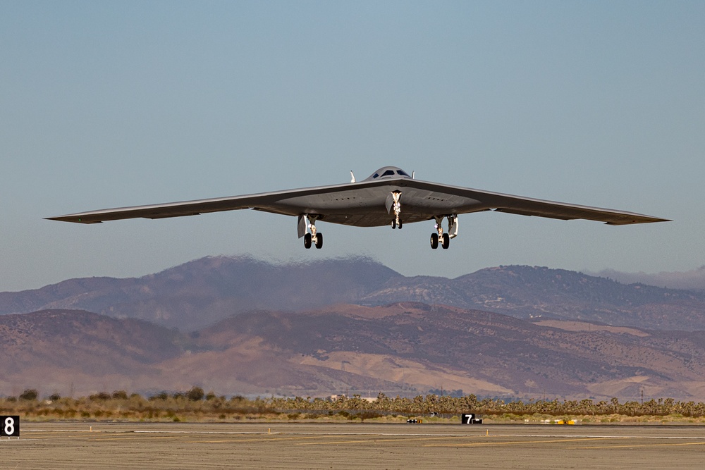 U.S. Air Force announces arrival of second B-21 test aircraft at Edwards AFB