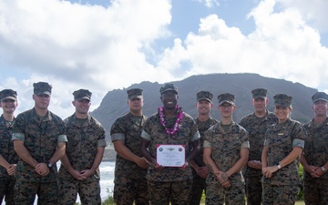 U.S. Navy Lt. Mark Bristol  Fleet Marine Force (FMF) pinning ceremony