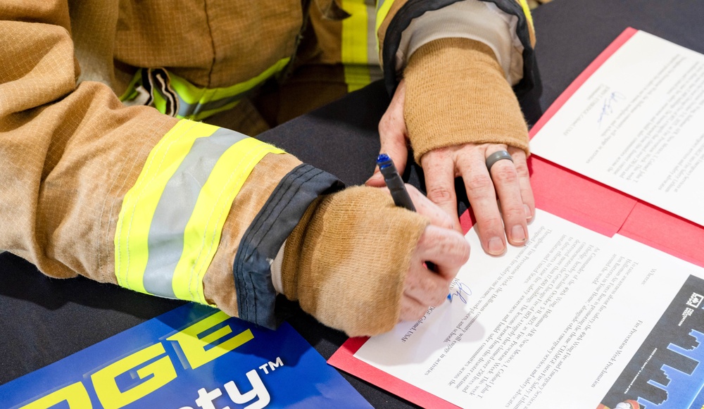The 49th Wing Commander Signs the National Fire Prevention Week Proclamation