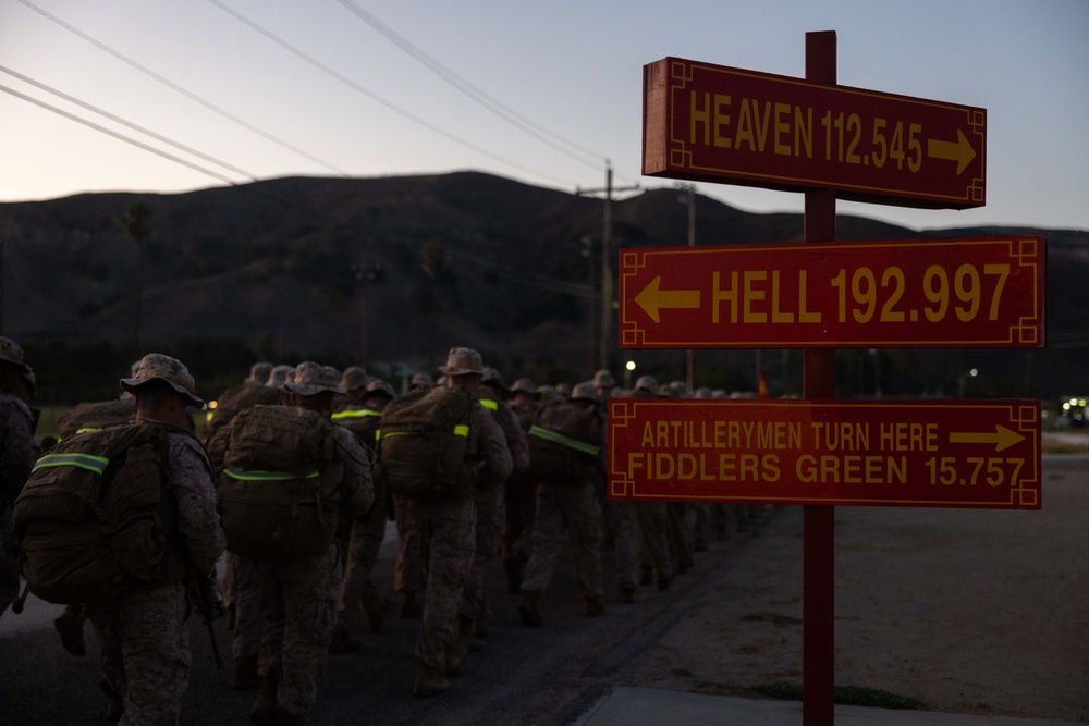 2nd Bn., 11th Marines participate in Sept. 11 Memorial Hike