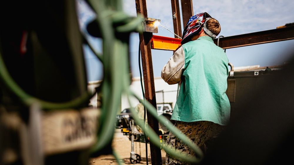 NMCB-3 Seabees Practice Their Welding Skills
