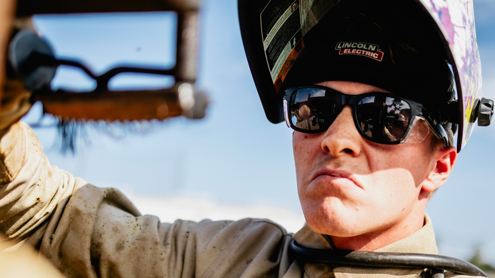 NMCB-3 Seabees Practice Their Welding Skills
