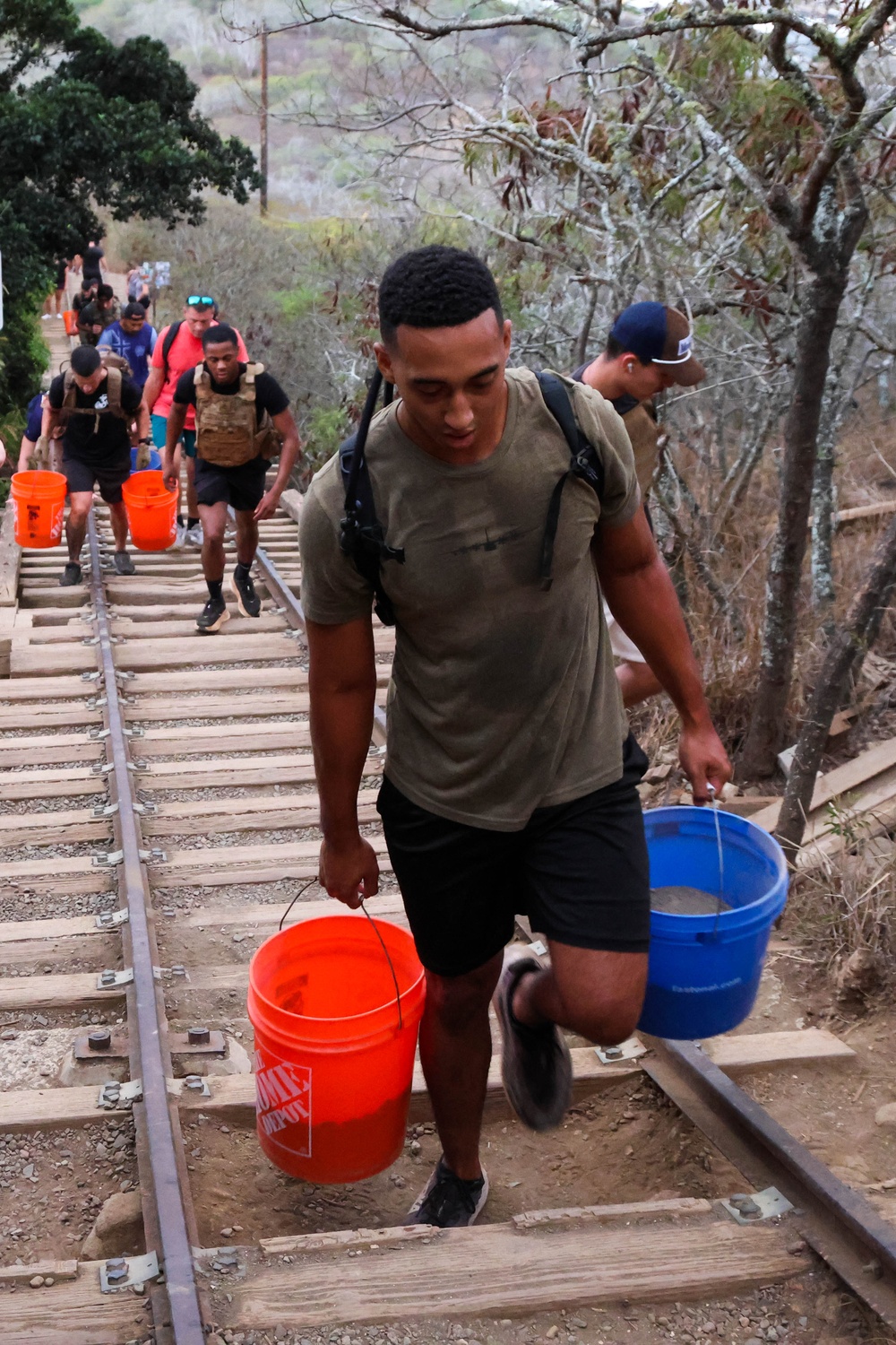MAG-24 NCOs hike Koko Crater Trail for 9/11 Memorial