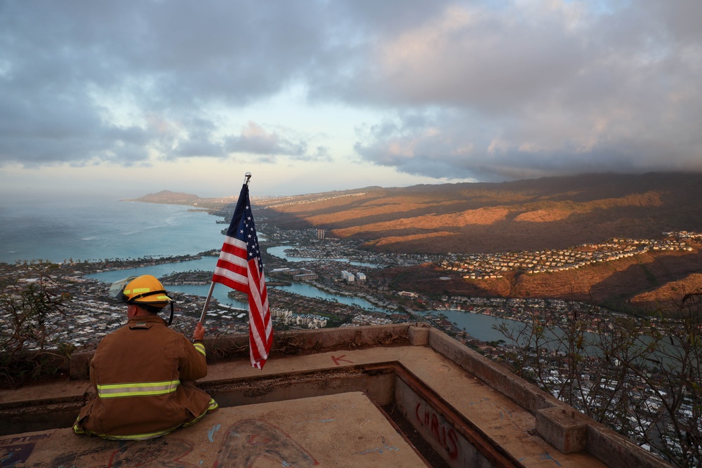 MAG-24 NCOs hike Koko Crater Trail for 9/11 Memorial