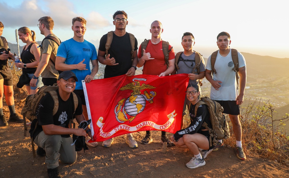 MAG-24 NCOs hike Koko Crater Trail for 9/11 Memorial