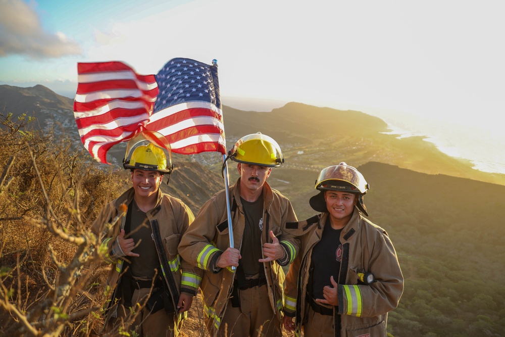 MAG-24 NCOs hike Koko Crater Trail for 9/11 Memorial
